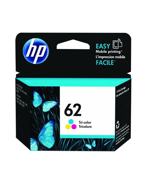 Cartucho de tinta original HP 62 Tricolor (C2P06AE) 1
