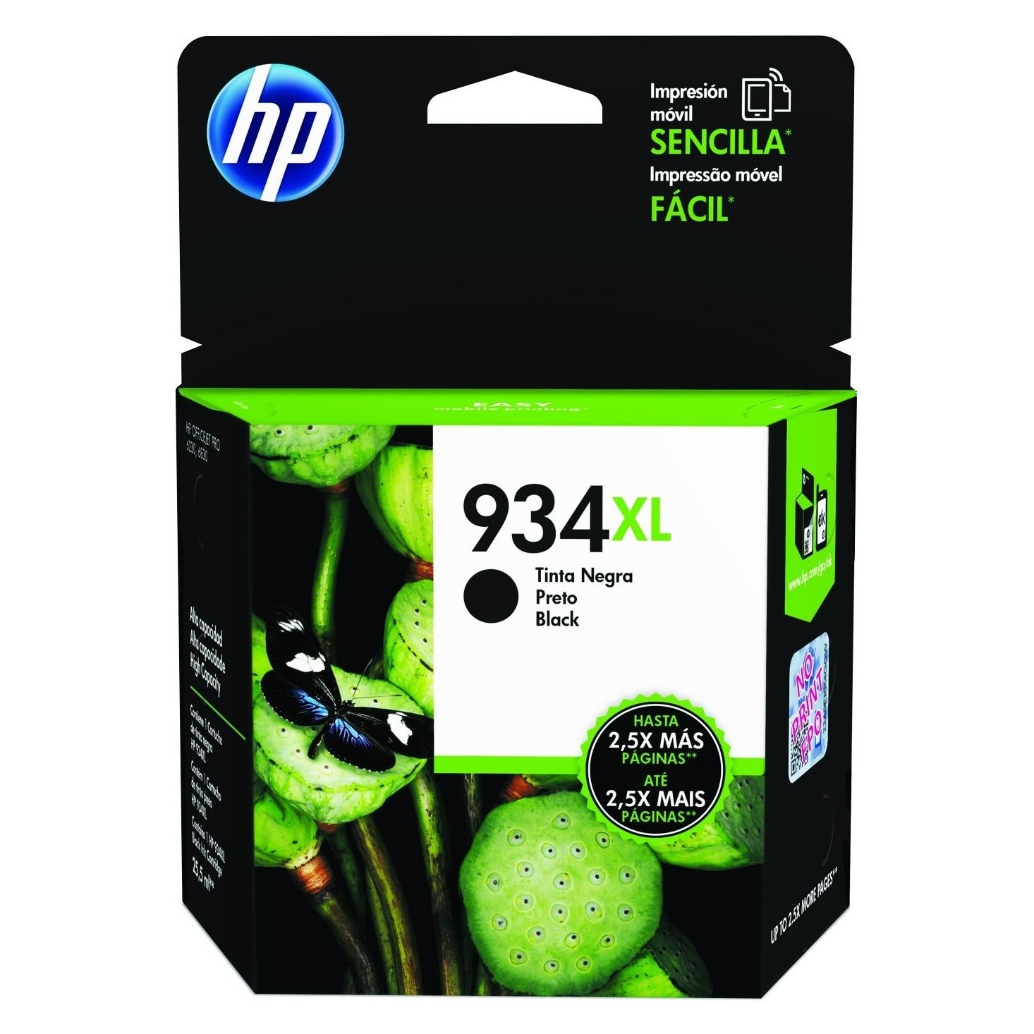 Cartucho de tinta original HP 934 XL negro (C2P23AE) 1