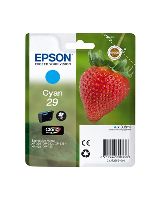 Imagen 0 de Cartucho original Epson 29 Cian (C13T29824010)