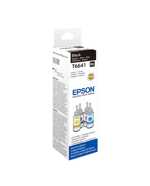 Botella de tinta original EPSON serie 664 Negro 70 ml (C13T664140) 1