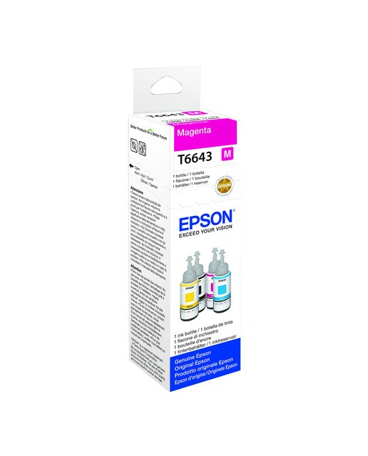 Garrafa Tinta Original EPSON 70 ml (C13T664340) - Magenta 1