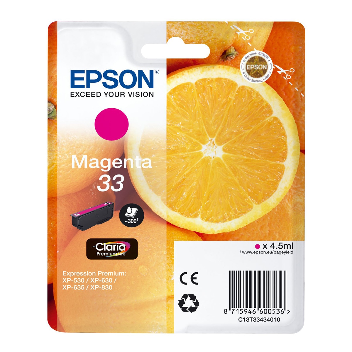 Cartucho original Epson Claria 33 Magenta 1