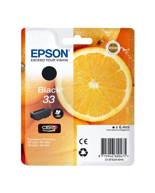 Cartucho original Epson Claria 33 Negro 1