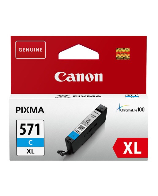 Imagen 0 de Cartucho de tinta original Canon CLI-571 XL cian (0332C001)
