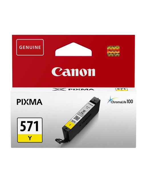 Cartucho de tinta original Canon CLI-571 XL amarillo (0334C001) 1