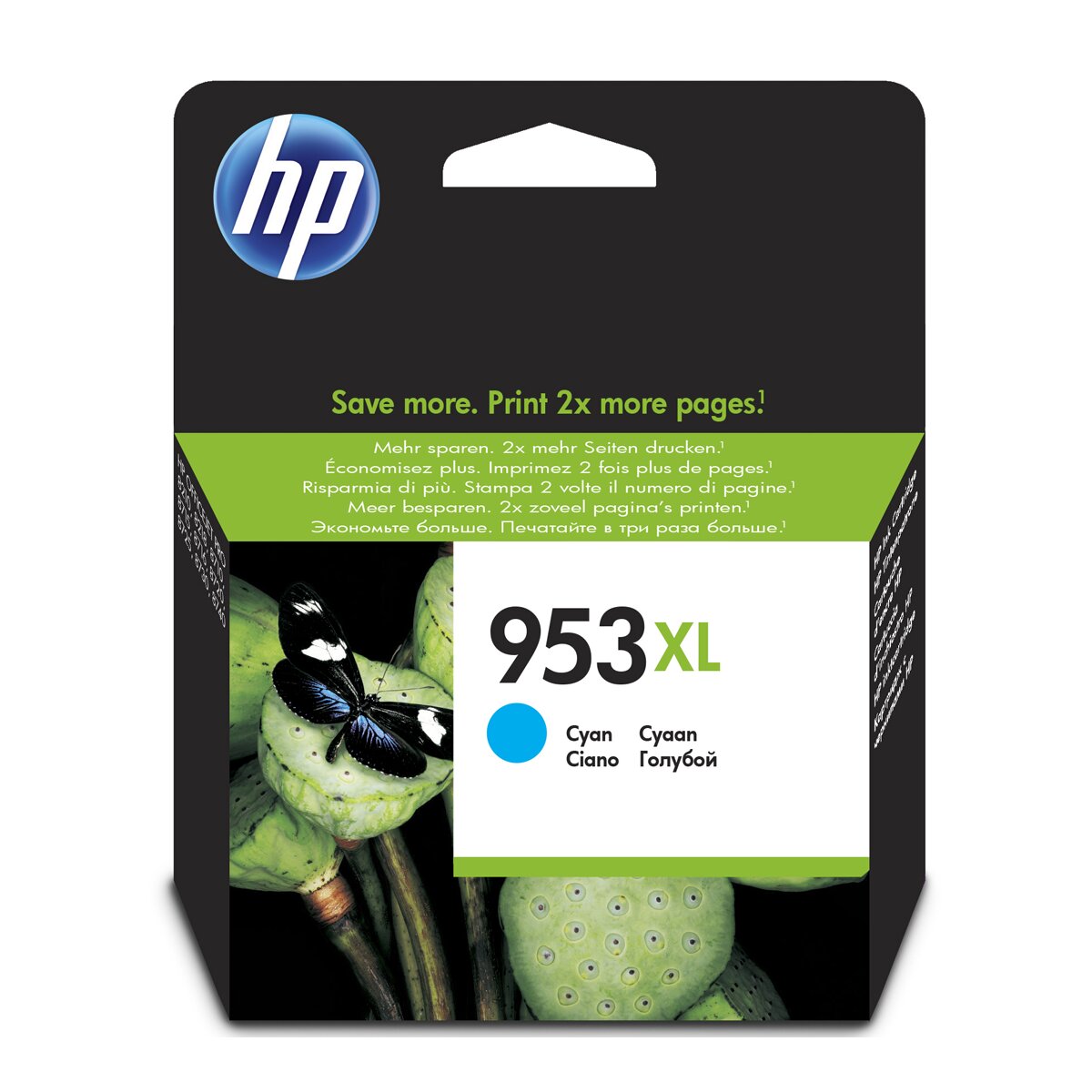 Cartucho de tinta original HP 953 XL cian (F6U16AE) 1