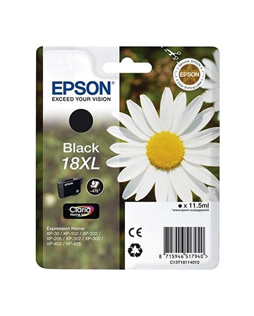 Cartucho de tinta original Epson 18 XL negro (C13T18114022) - Negro Negro-1