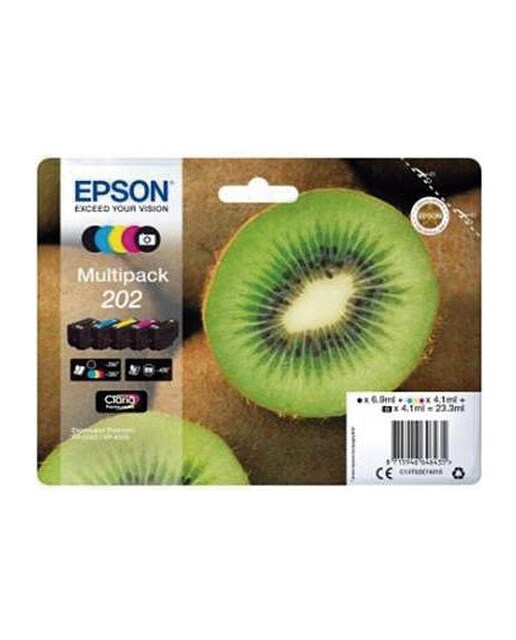 Pack 5 tintas Originais Epson Claria Premium 202 (C13T02E74020) 1