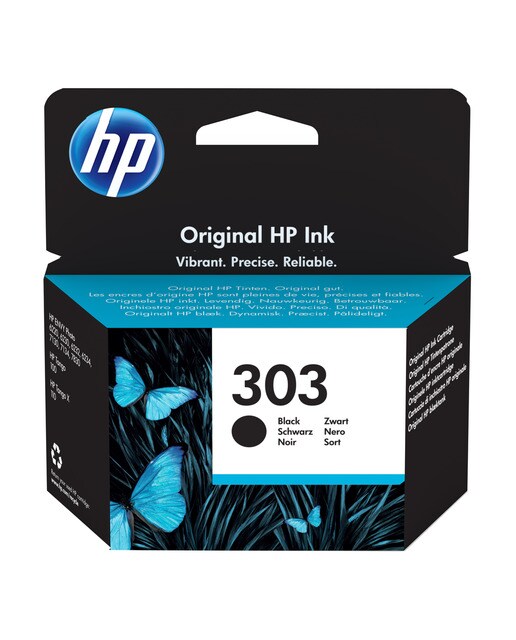 Cartucho de tinta original HP 303 Negro (T6N02AE) Sin blister 1