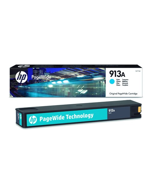 Cartucho de tinta original HP PageWide 913A azul (F6T77AE) 1