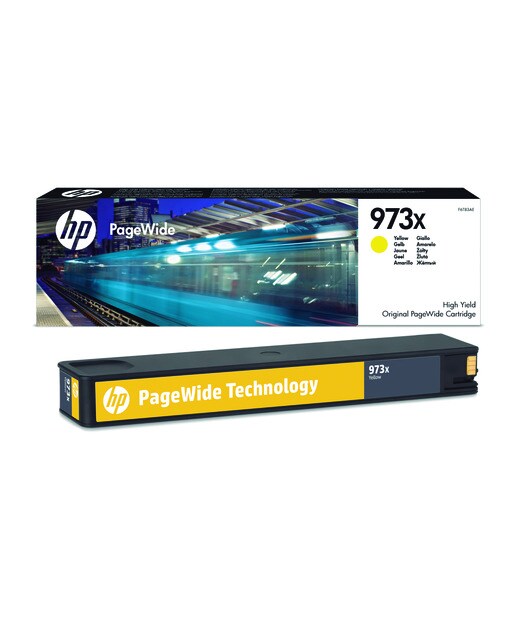Cartucho de tinta original HP PageWide 973X amarillo (F6T83AE) 1
