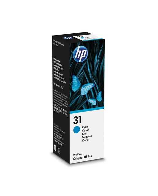 Botella de tinta original HP Nº 31 - Cian Cian-1