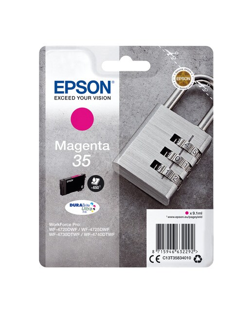 Imagen 0 de Cartucho de tinta Epson 35 DURABrite Ultra Ink magenta (T358340)