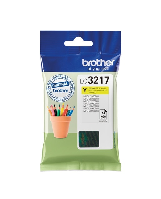 Brother - Cartucho original Brother LC3217Y amarillo.