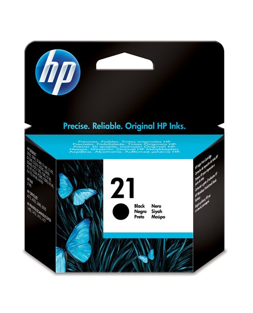 HP - Cartucho de tinta original HP 21 negro (C9351AE).