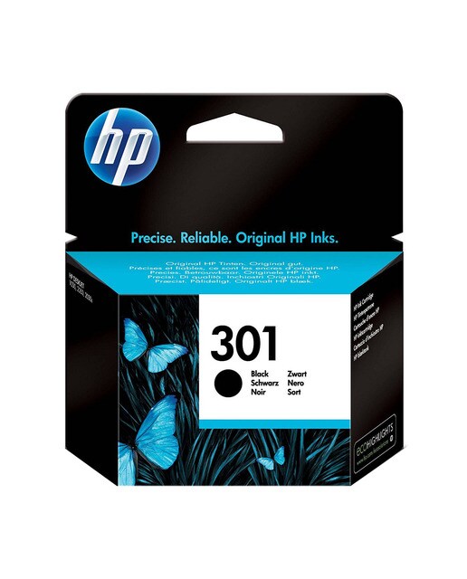 Imagen 0 de Cartucho de tinta original HP 301 negro (CH561EE)