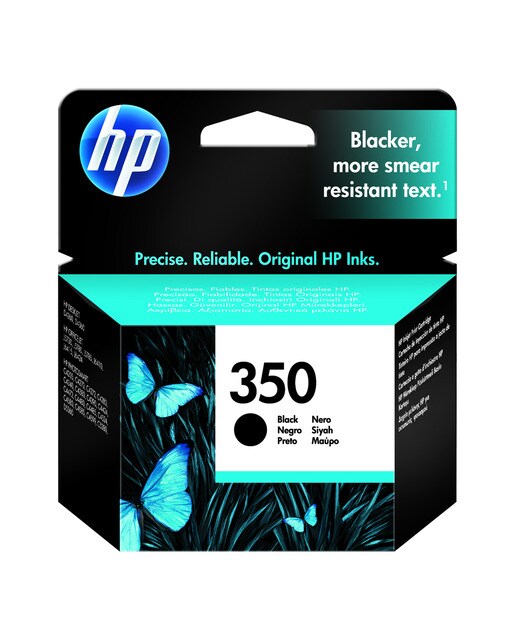 HP - Cartucho de tinta original HP 350 negro (CB335EE).