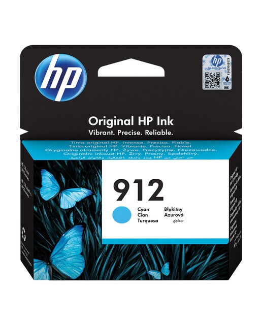 Cartucho de tinta original HP Nº 912 Cyan (3YL77AE) 1