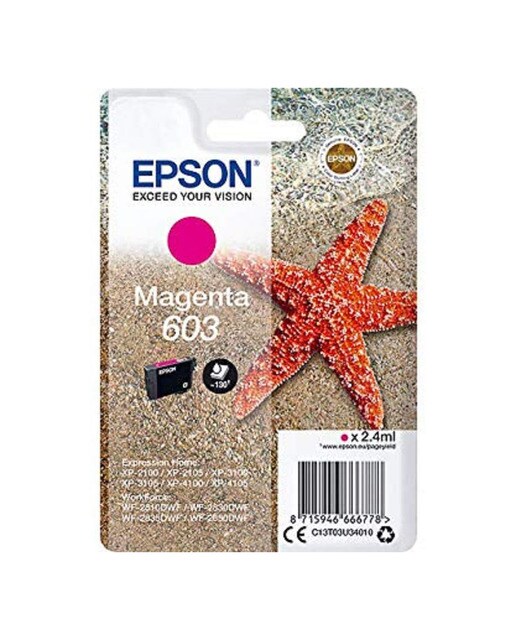 Cartucho de tinta Original Epson 603 magenta (C13T03U340) 1