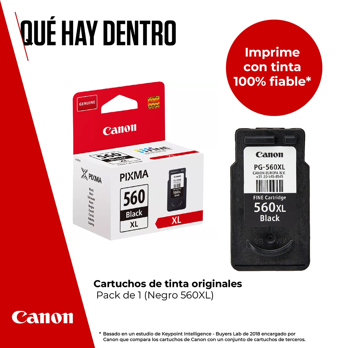 Cartucho de tinta original Canon PG-560 XL negro (3713C001) 2