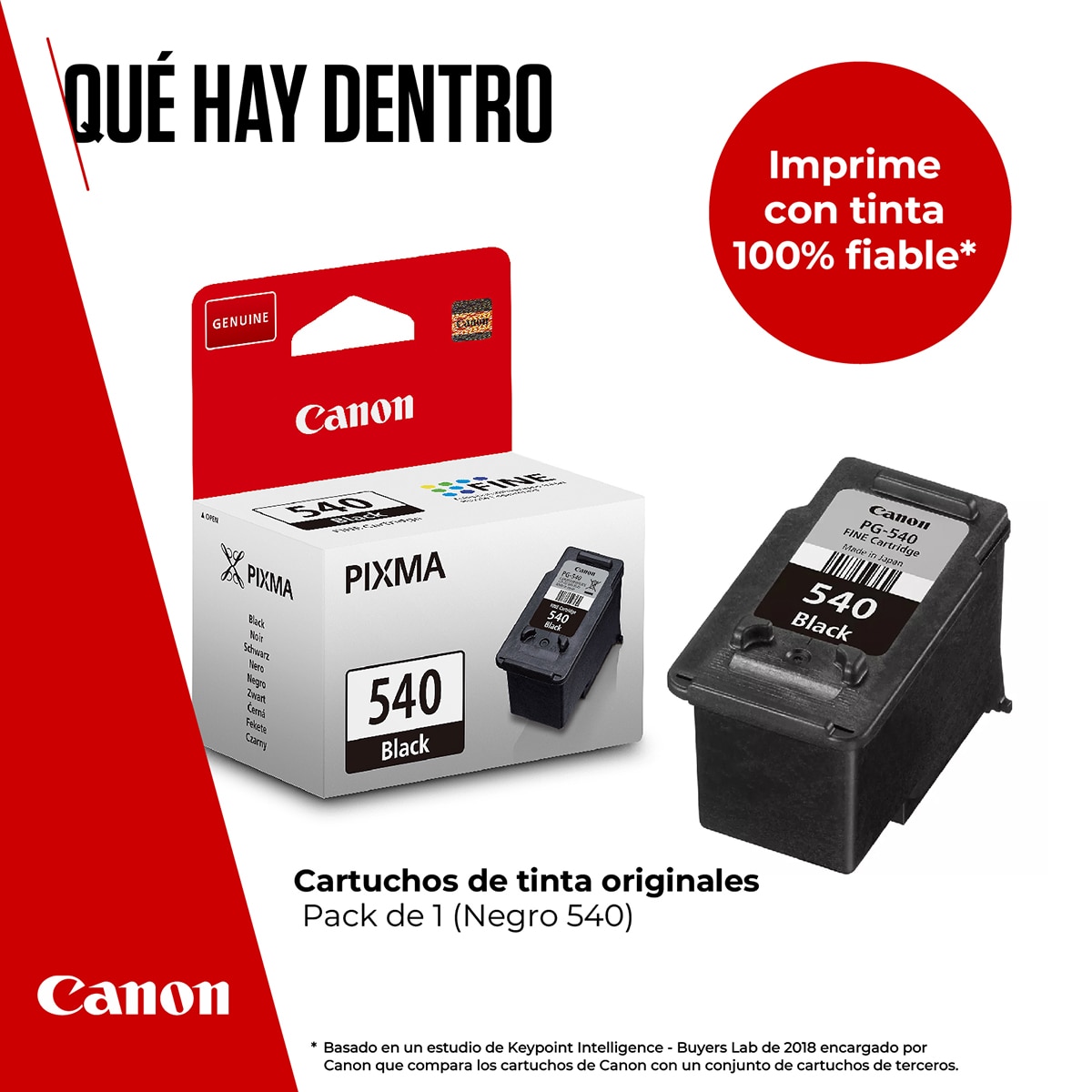 Cartucho de tinta original Canon PG-540 (5225B004) negro 2