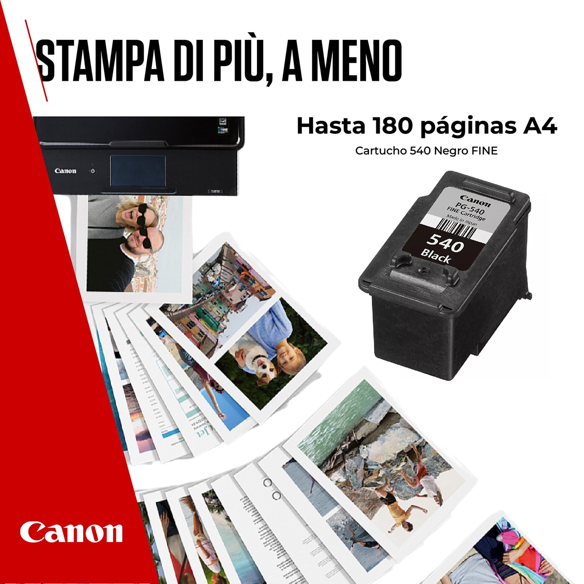 Cartucho de tinta original Canon PG-540 (5225B004) negro 5