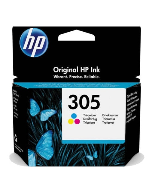 Imagen 0 de Cartucho de tinta original HP 305 tricolor (3YM60AE)