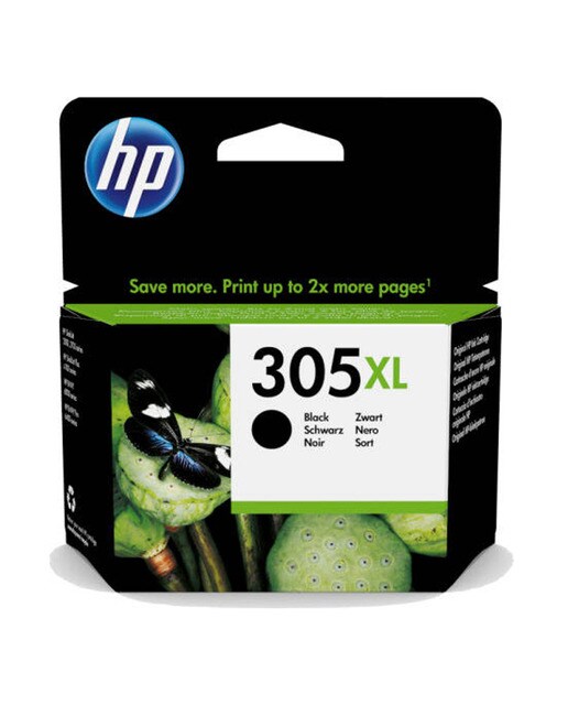 Imagen 0 de Cartucho de tinta original HP 305 XL negro (3YM62AE)