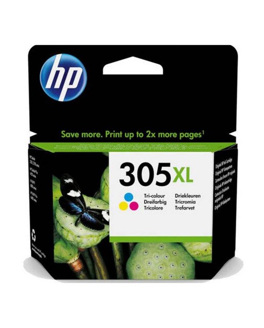 Imagen 0 de Cartucho de tinta original HP 305 XL tricolor (3YM63AE)
