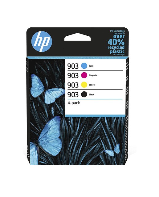 Pack de 4 cartuchos de tinta original HP 903 negro/cian/magenta/amarillo (6ZC73AE) 1