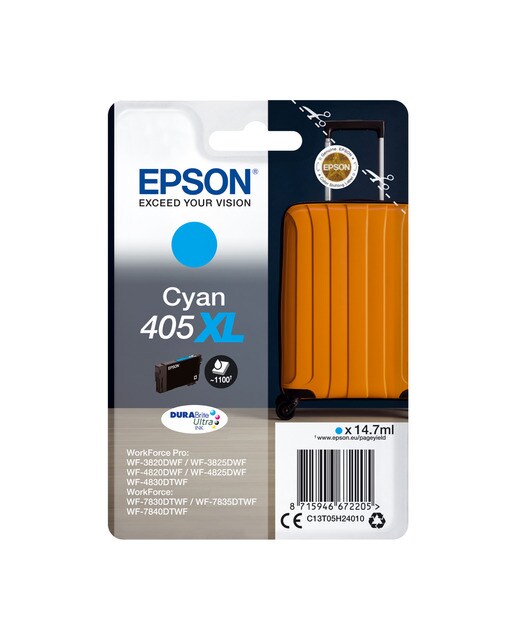 Cartucho de tinta original Epson 405 XL cian (C13T05H24010) 1