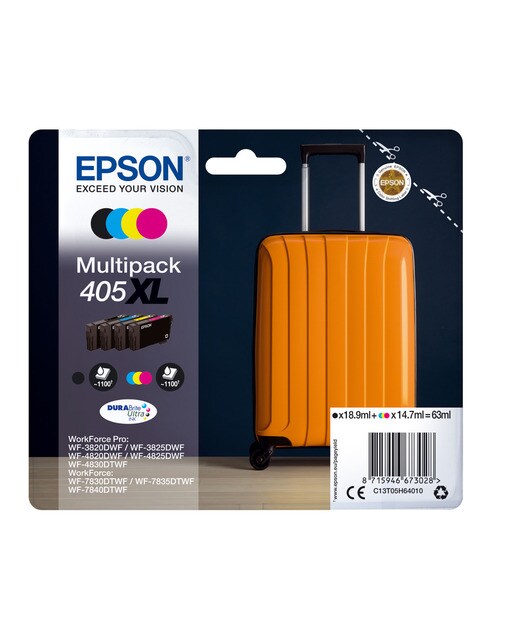 Imagen 0 de Multipack 4 cartuchos originales Epson 405 XL 4 colores (C13T05H64010)