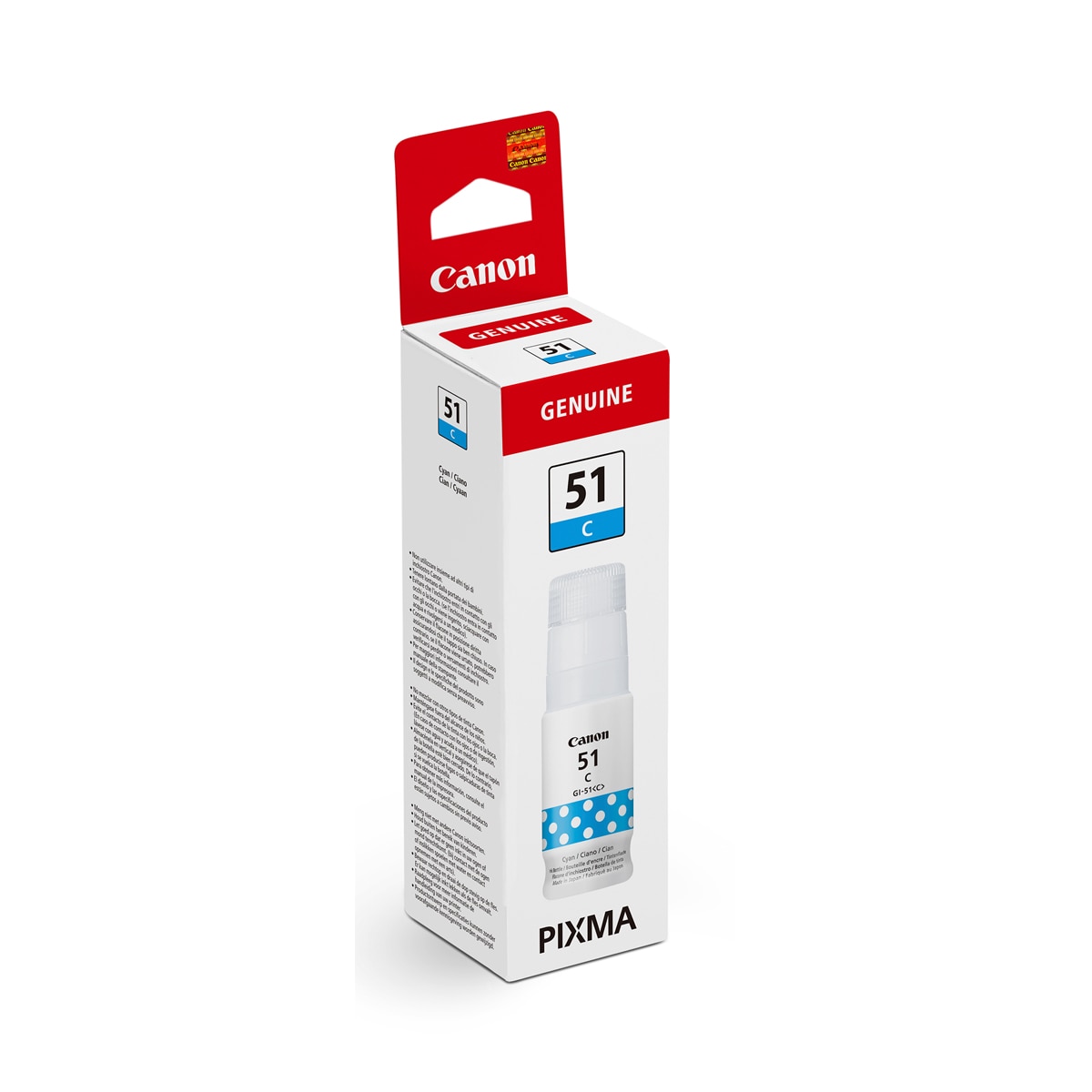 Botella de tinta original Canon GI-51 C cian (4546C001) 3