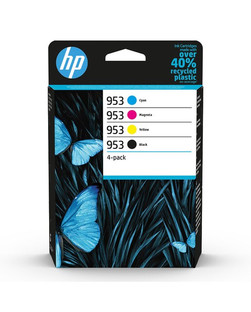 Imagen 0 de Pack de 4 cartuchos de tinta Original HP 953 negro/cian/magenta/amarillo (6ZC69AE)