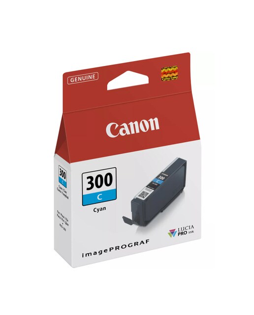 Cartucho de tinta Canon PFI-300 C cian (4194C001) 1
