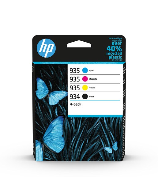 Pack de 4 cartuchos de tinta original HP 934 negro/935 cian/magenta/amarillo 1
