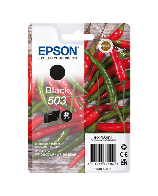 Cartucho de titnta original Epson 503 negro (T09Q140) 1