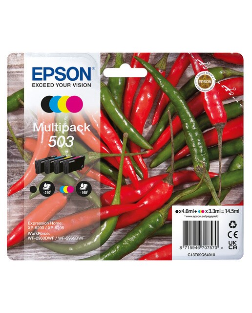 Multipack 4 cartuchos originales Epson 503 4 colores (T09Q640) 1