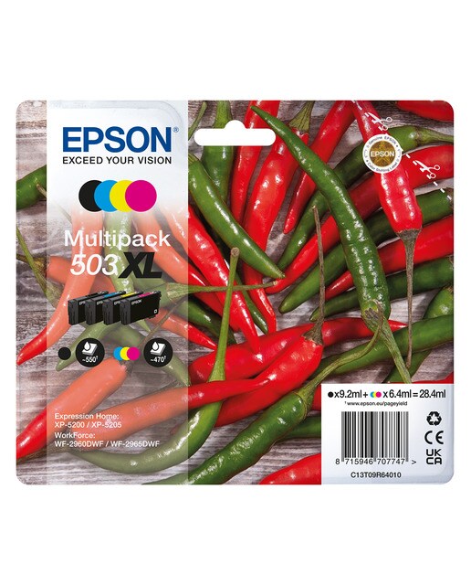 Multipack 4 cartuchos originales Epson 503 XL 4 colores (T09R640) 1