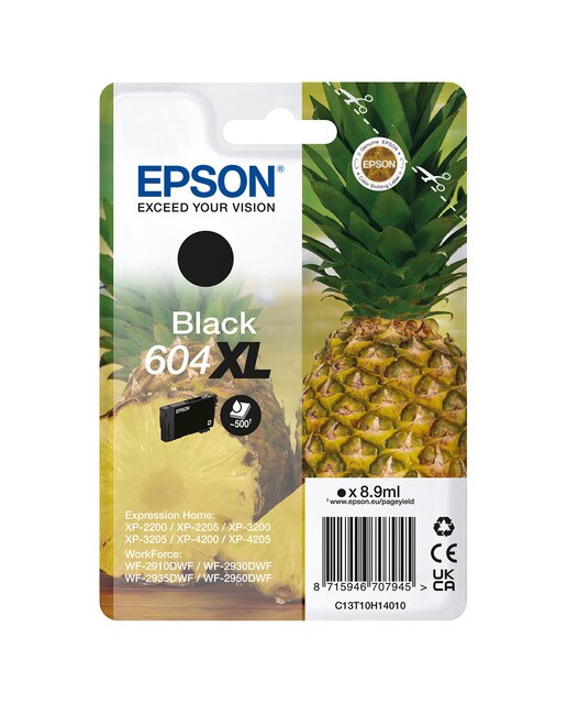Epson - Cartucho de tinta original Epson 604 XL negro (T10H140).