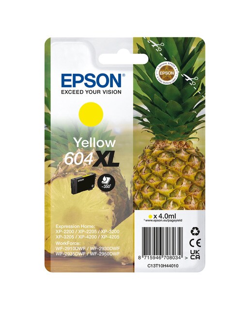 Cartucho de tinta original Epson 604 XL amarillo (T10H440) 1