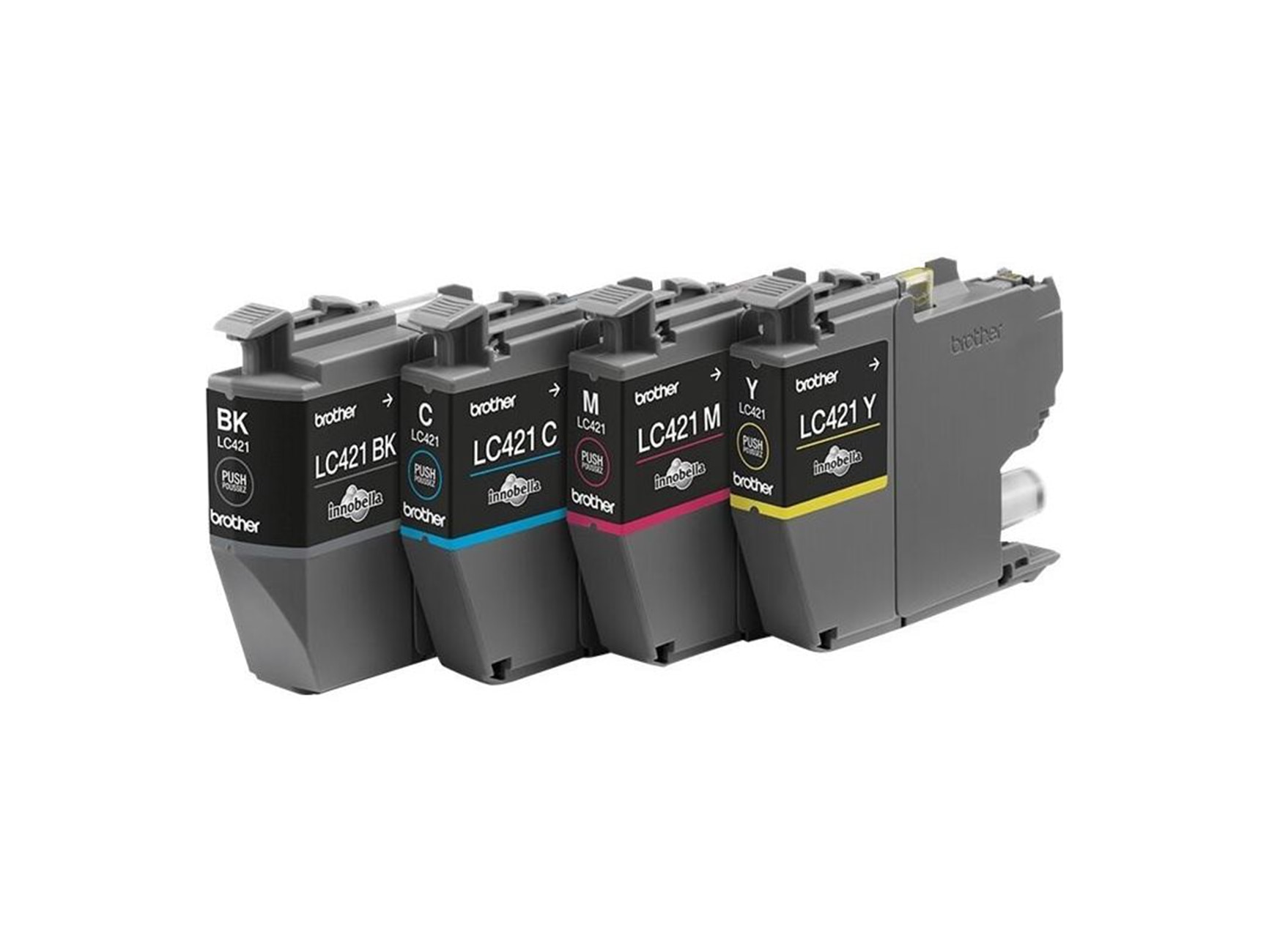 Pack 4 Cartuchos de tinta original Brother LC421 Multicolor (LC421VAL) 2