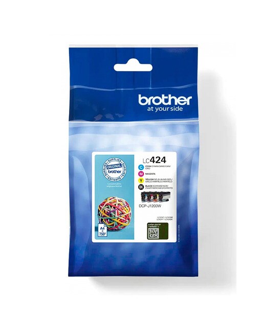 Pack 4 Cartuchos de tinta original Brother LC424 Multicolor (LC424VAL) 1