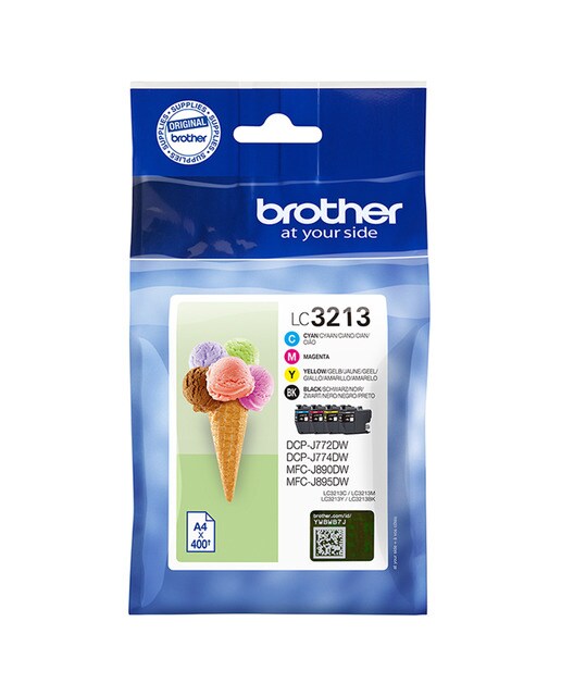 Pack 4 Cartuchos de tinta original Brother LC3213 Multicolor (LC3213VAL) 1