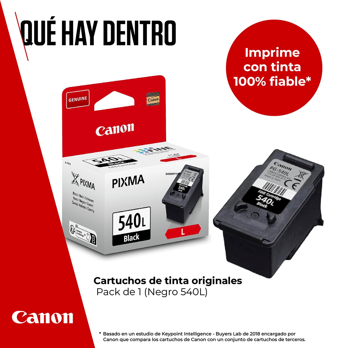 Cartucho de tinta original Canon PG-540L negro (5224B001) 2