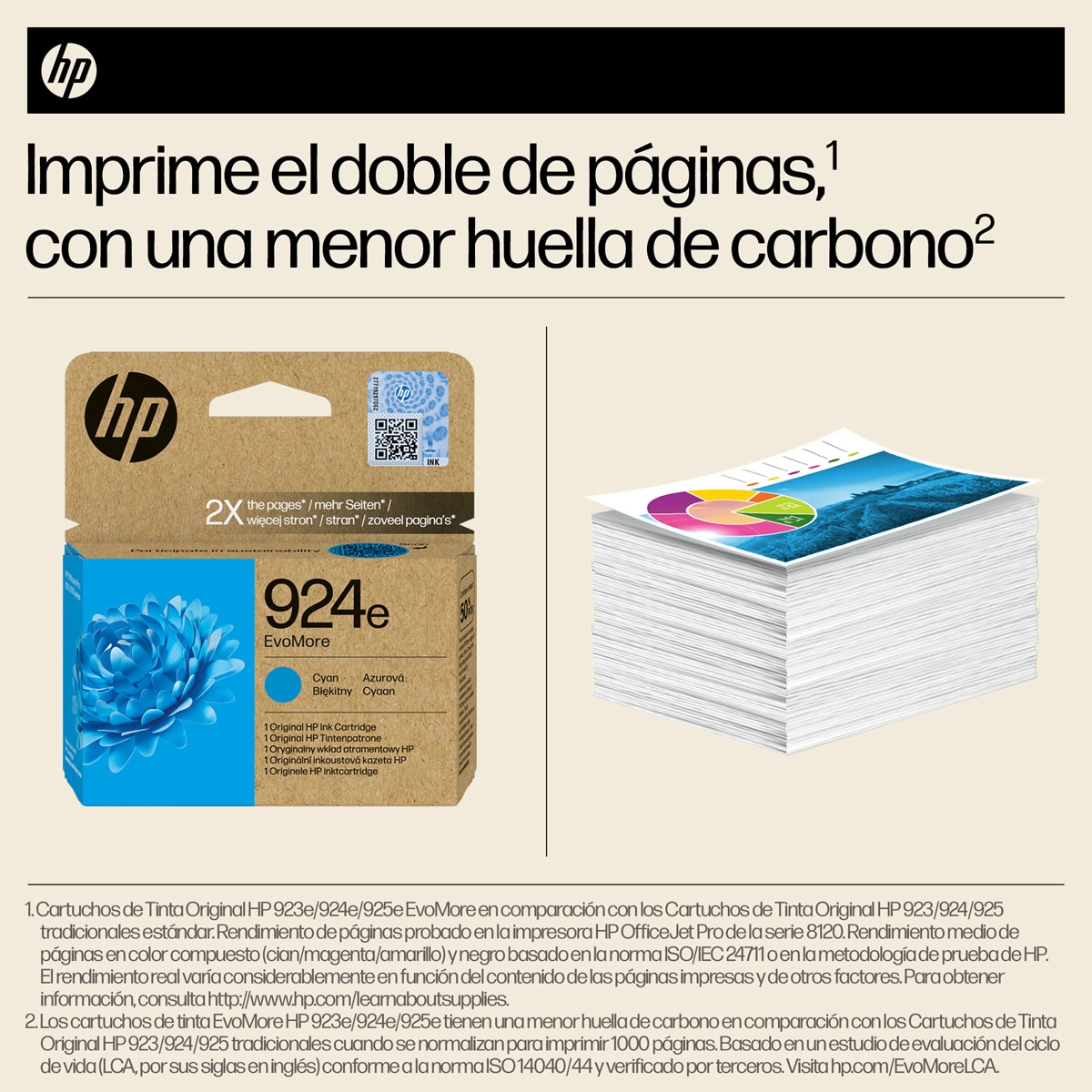 Cartucho de tinta original HP EvoMore 924e cian (4K0U7NE) 7