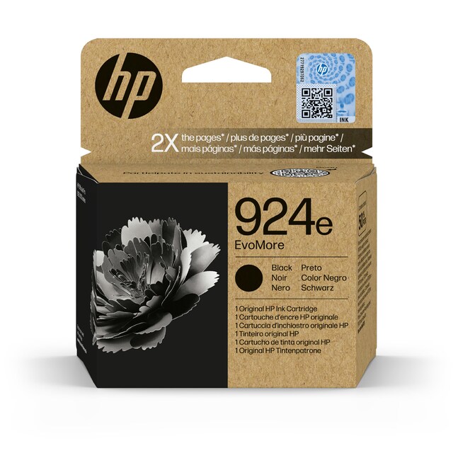 Imagen 0 de Cartucho de tinta original HP EvoMore 924e negro (4K0V0NE)