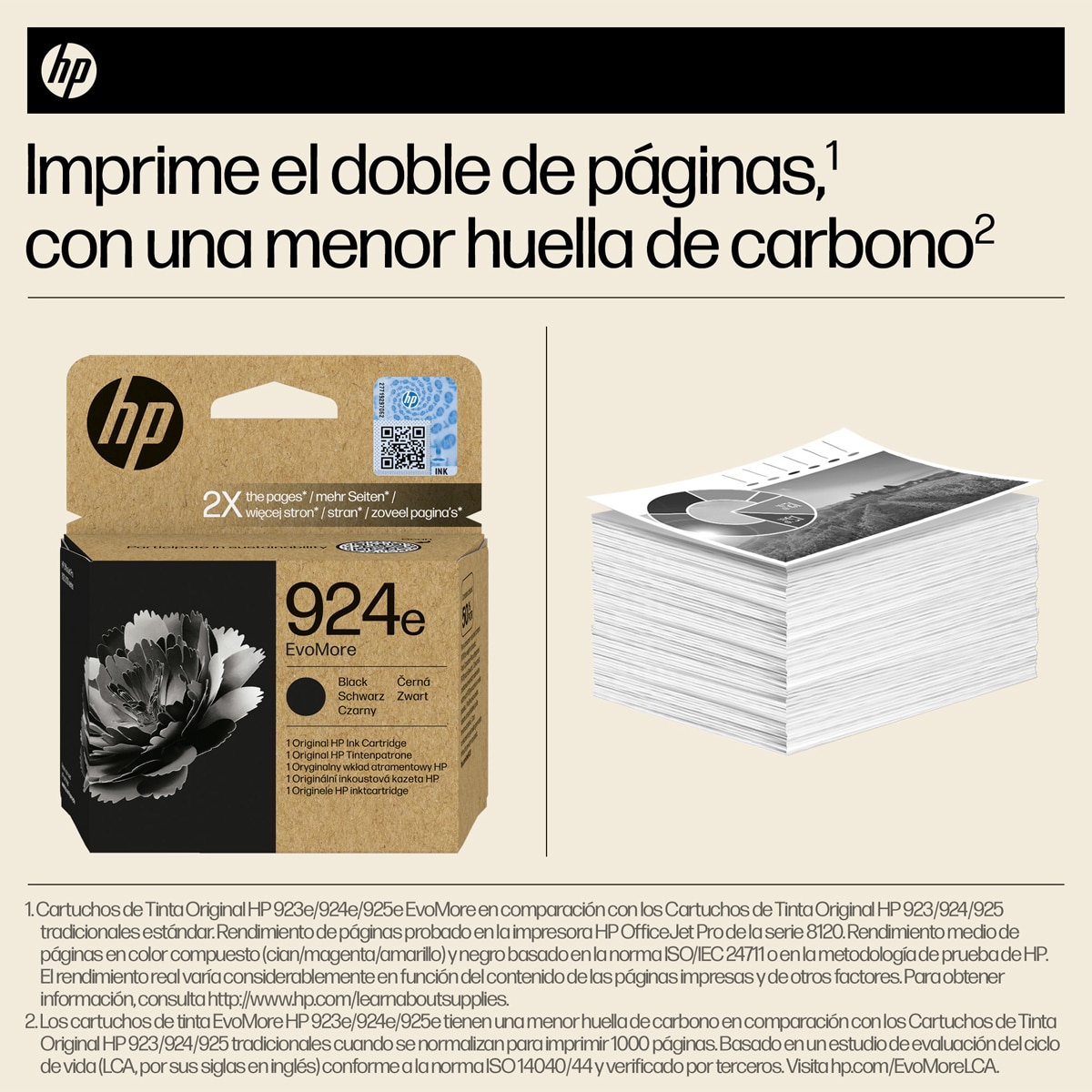Cartucho de tinta original HP EvoMore 924e negro (4K0V0NE) 7