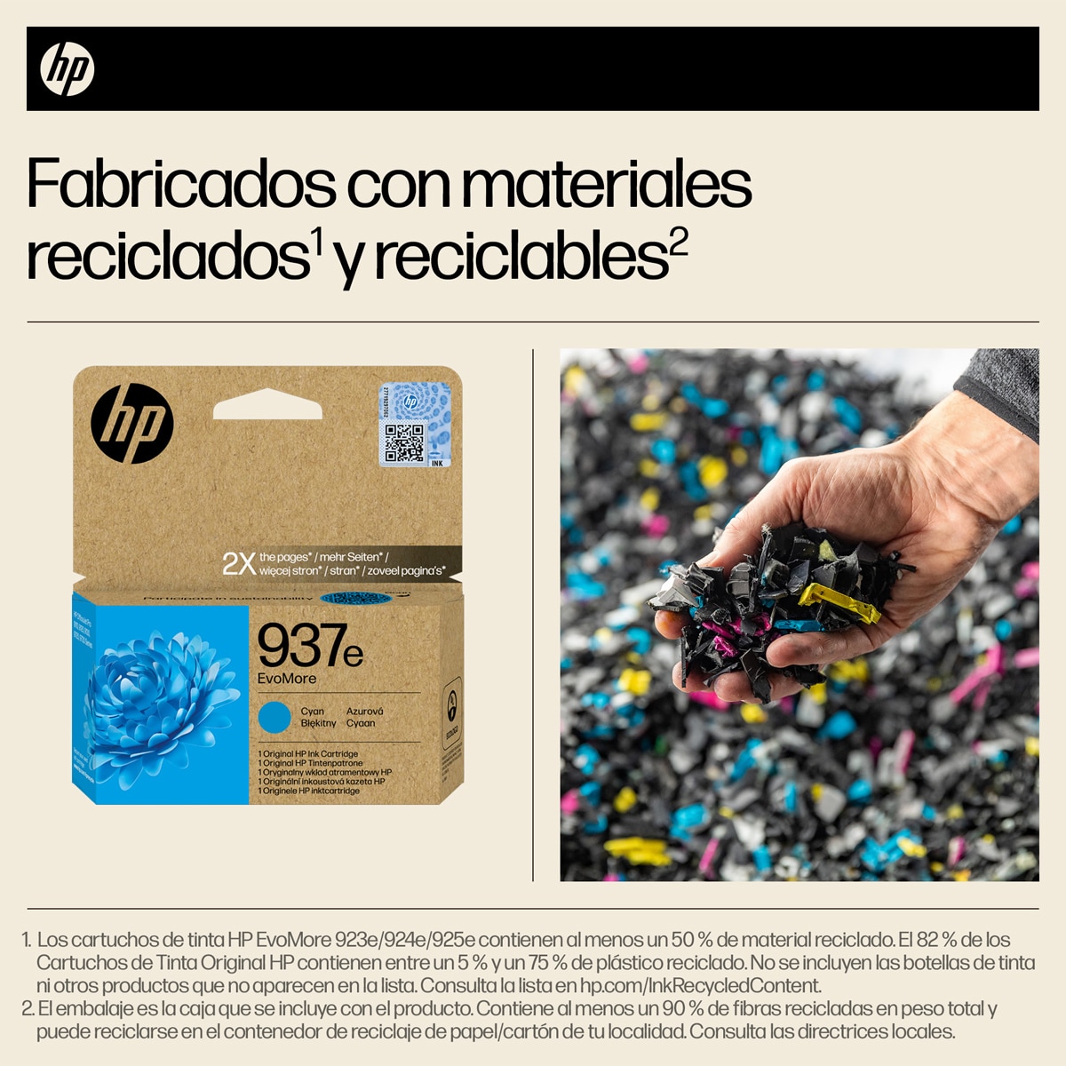 Cartucho de tinta original HP EvoMore 937e cian (4S6W6NE) 5