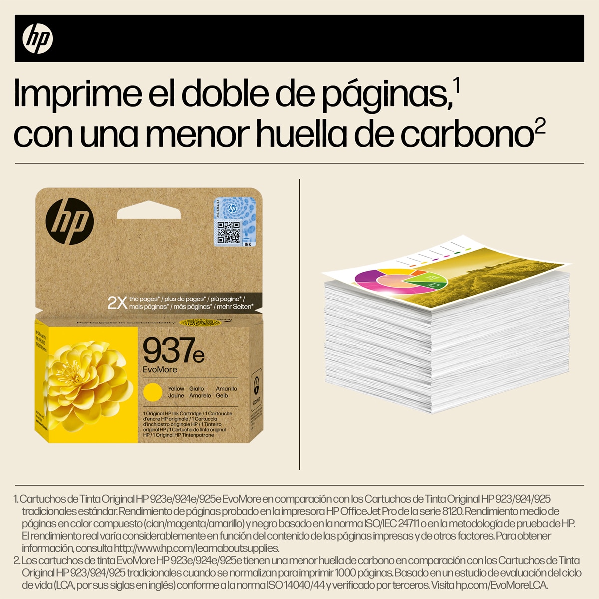 Cartucho de tinta original HP EvoMore 937e amarillo (4S6W8NE) 7
